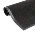 vidaXL Rohožky pred dvere 2 ks čierne 80x120 cm obdĺžnikové všívané