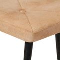 vidaXL Kreslo wingback s podnožkou krémové plátno