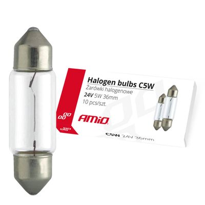 Halagénové žiarovky C5W Festoon 36mm 24V 10ks