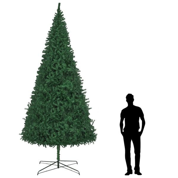 vidaXL Umelý vianočný stromček 400 cm, zelený