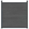 vidaXL Plotový panel, WPC, sivý 180x186 cm