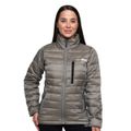 Dámska bunda Puffer Vetiver/Black - GymBeam, veľkosť XL, veľkosť oblečenia XL