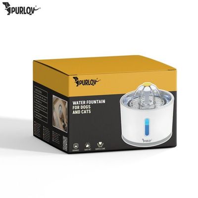 <p>Fontána pre domácich miláčikov s filtrom a LED osvetlením 2,4 l Purlov 27856</p>