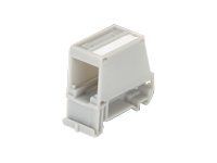 DIN rail mount adapter w/label