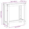 vidaXL Barový stôl staré drevo 102x50x103,5 cm kompozitné drevo