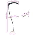 vidaXL Kosa s brúsnym kameňom 145 cm