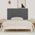 vidaXL Nástenné čelo postele sivé 166x3x90 cm masívna borovica