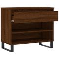 vidaXL Botník hnedý dub 70x36x60 cm spracované drevo