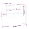 vidaXL Čelo postele 140,5x4x100 cm masívna borovica