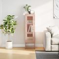vidaXL Highboard Pink 36x39x123 cm Oceľ valcovaná za studena