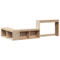 vidaXL Nočný stolík s písacím stolom 232x122x75 cm masívne drevo borovica