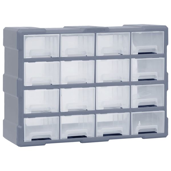 vidaXL Organizér so 16 strednými zásuvkami 52x16x37 cm