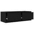 vidaXL TV stolíky 2 ks dub čierne 80x31x25,5 cm kompozitné drevo