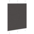 vidaXL plisovaná roleta čierna 110x100 cm Šírka látky 109,4 cm