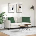 vidaXL Vankúše na pohovku 2 pcs Tmavozelená 70 x 50 cm