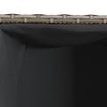 vidaXL Záhradný kvetináč s 2 nádobami sivý 72x30x32 cm polyratan