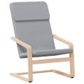 vidaXL Relaxačné kreslo s podnožkou bledosivé látka