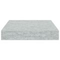 vidaXL Plávajúce nástenné police 2 ks betónovo-sivé 23x23,5x3,8 cm MDF