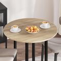 vidaXL Vrchná doska Ø 80 x 1,5 cm Okrúhly Kompozitné drevo Dub sonoma