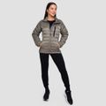 Dámska bunda Puffer Vetiver/Black - GymBeam, veľkosť XL, veľkosť oblečenia XL