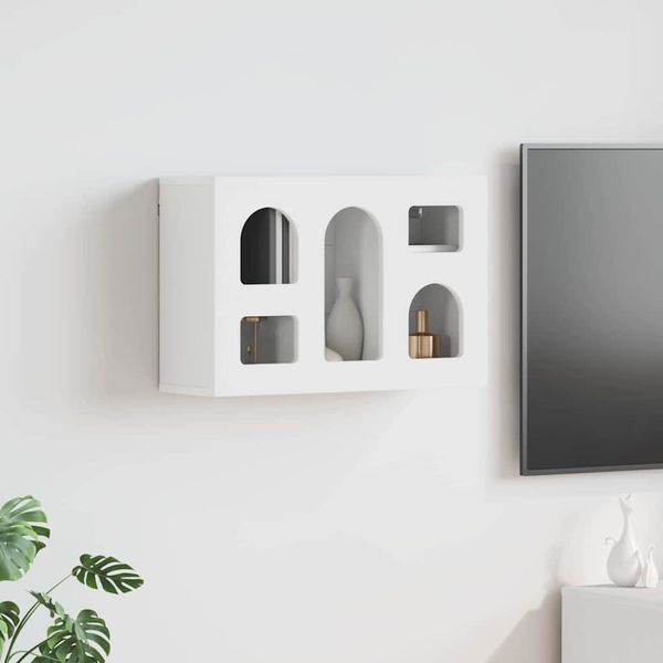 vidaXL Závesná skrinka ELST Biela 60 x 20 x 40 cm Kompozitné drevo
