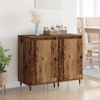 vidaXL Servírovacia skriňa 2 pcs Staré drevo 40 x 35 x 70 cm