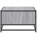 vidaXL Konferenčný stolík sivý sonoma 90x57x35cm kompozit. drevo a kov