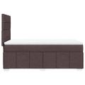 vidaXL Boxspring posteľ s matracom tmavohnedá 90x190 cm látka
