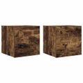 vidaXL Nástenné TV skrinky 2 ks dymový dub 30,5x30x30 cm