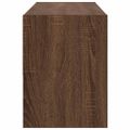 vidaXL Regál na topánky stohovateľné hnedý dub 89,5x30x40 cm