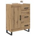 vidaXL Servírovacia skriňa Remeselný dub 69,5 x 34 x 90 cm