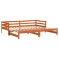 vidaXL Vysúvacia denná posteľ voskovohnedá 80x200 cm masívna borovica