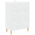 vidaXL Zásuvkový kabinet Biela 66 x 34,5 x 90 cm Kompozitné drevo