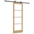 vidaXL Posuvné dvere ORKDAL 78 x 211 cm Prírodná a čierna