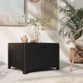 vidaXL Záhradný úložný box 60x54x41 cm, PP ratan, grafitový