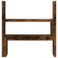 vidaXL Stolový organizér nastav. dymový dub 40x17x41 cm kompozit.drevo