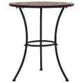 vidaXL Mozaikový bistro stolík, oranžový/sivý 60 cm, keramika