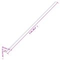 vidaXL Káblový rozvod 30x15 mm 30 m PVC