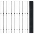 vidaXL Zvarené pletivo s podperami 50 x 1,2 m PVC potiahnutá oceľ Sivá