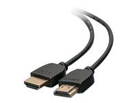 Ultra Flexible Cable with Low Profile Connectors - HDMI kábel - HDMI s kolíkmi (samec) do HDMI s kolíkmi (samec) - 1,83 m - dvojnásobne tienený - čierna