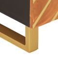 vidaXL Konferenčný stolík hnedo-čierny 80x50x40 cm masívne mago