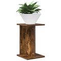 vidaXL Stojan na rastliny Dymový dub 25 x 25,5 x 40,5 cm