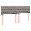 vidaXL Boxspring posteľ s matracom sivohnedý 200x200 cm látka