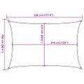 vidaXL Tieniaca plachta 160 g/m² tmavozelená 2,5x3,5 m HDPE