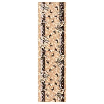 vidaXL Koberec behúň BCF béžový 60x250 cm
