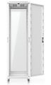 Ubiquiti UniFi 42U Rack Cabinet 1000 Glass - Stojanový rozvaděč, výška 42U, ventilátory, prosklené dveře Serverový rack, 42U, 4-post, sklenené dvere, 800 kg nosnost, ventilátory, uzamykatelný, bílý