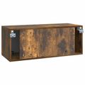vidaXL Nástenná TV skrinka 78,5 x 31 x 30 cm Dymový dub