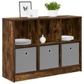 vidaXL Servírovacia skriňa Dymová dub 88,5 x 27,5 x 63,5 cm