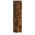 vidaXL Vysoká skrinka dymový dub 34,5x34x180 cm spracované drevo