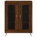 vidaXL Vysoká skrinka hnedý dub 69,5x34x180 cm spracované drevo